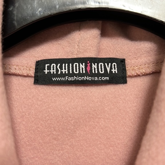 Fashion Nova Pink Belted Belted Jacket - Picture 4 of 6